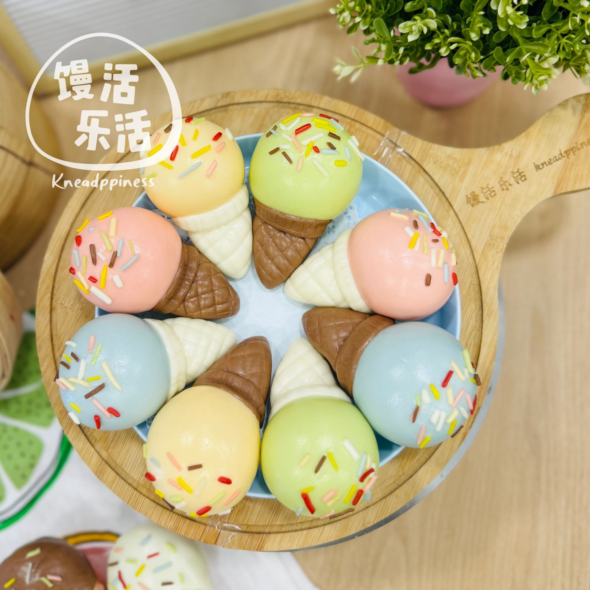 Home ice cream bun